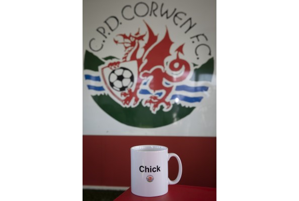 Chick mug Corwen FC