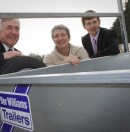 Janet Ryder and Dafydd Wigley visit factory