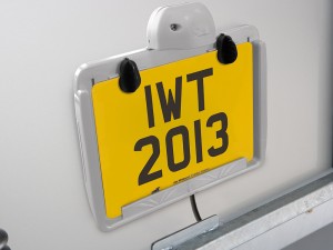 Clip-On Number Plate Holder